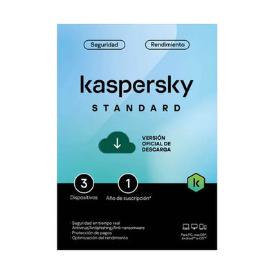Kaspersky Standard 3 Dispositivos / 1 Año – KSTA031-licencia - High Tech CR